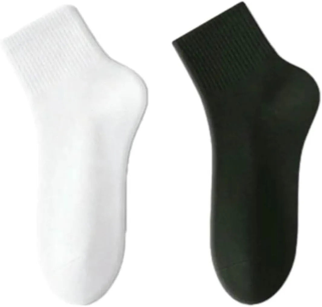 5 Pair Women'S Summer Solid Color Casual Breathable Sports Low Tube Short Socks