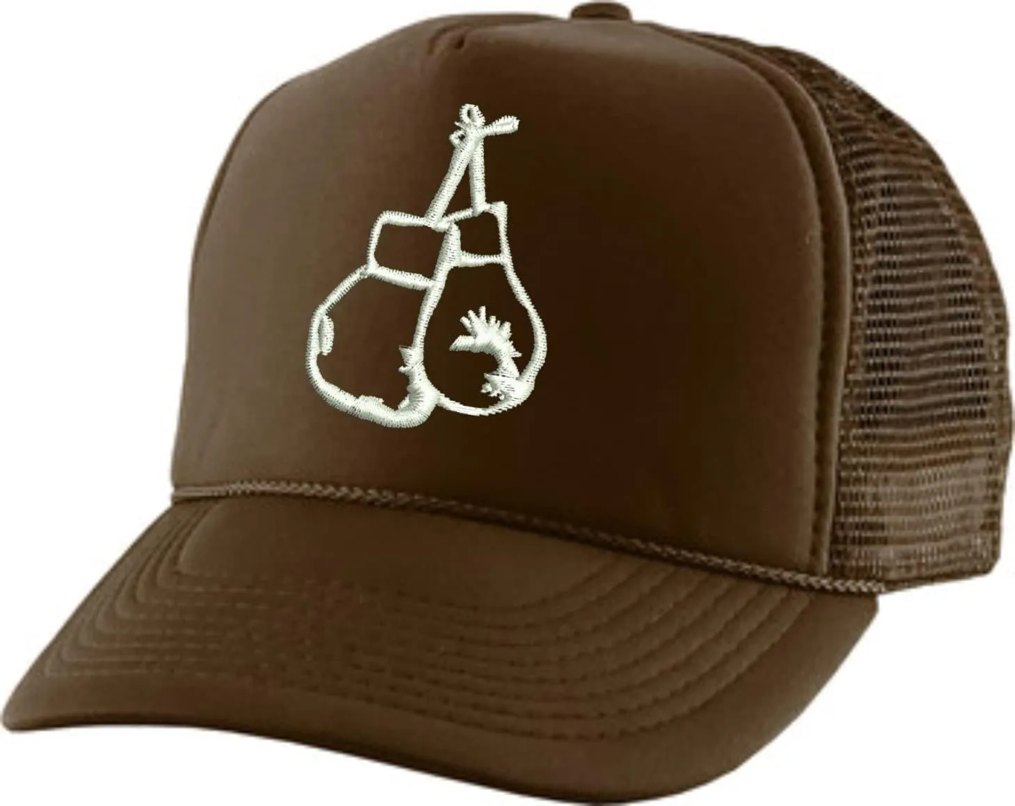 ALLNTRENDS Adult Trucker Hat Boxing Gloves Embroidered Baseball Cap Adjustable Snapback Gym Hats