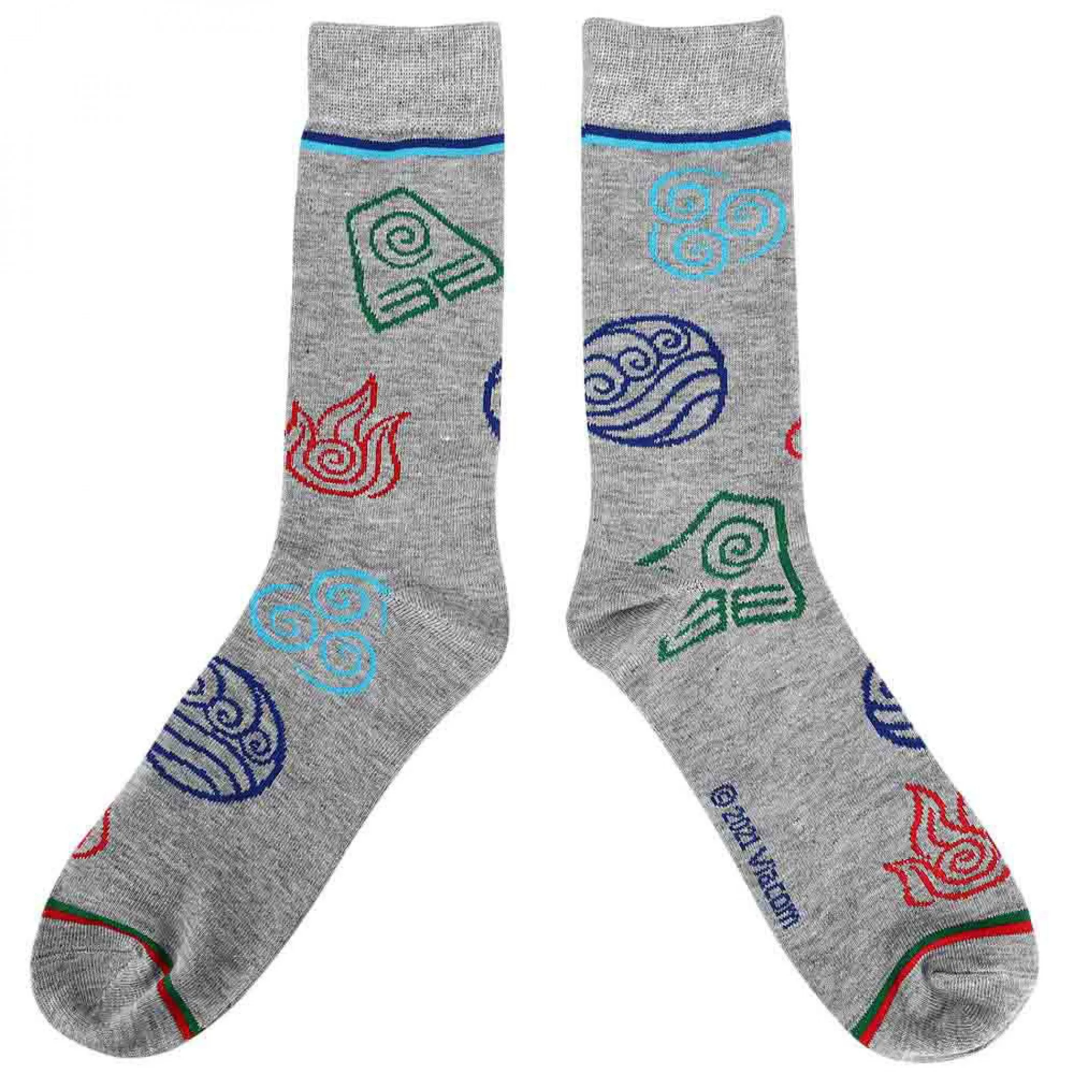Avatar: The Last Airbender Nickelodeon Mixed Art Crew Socks 5-Pack