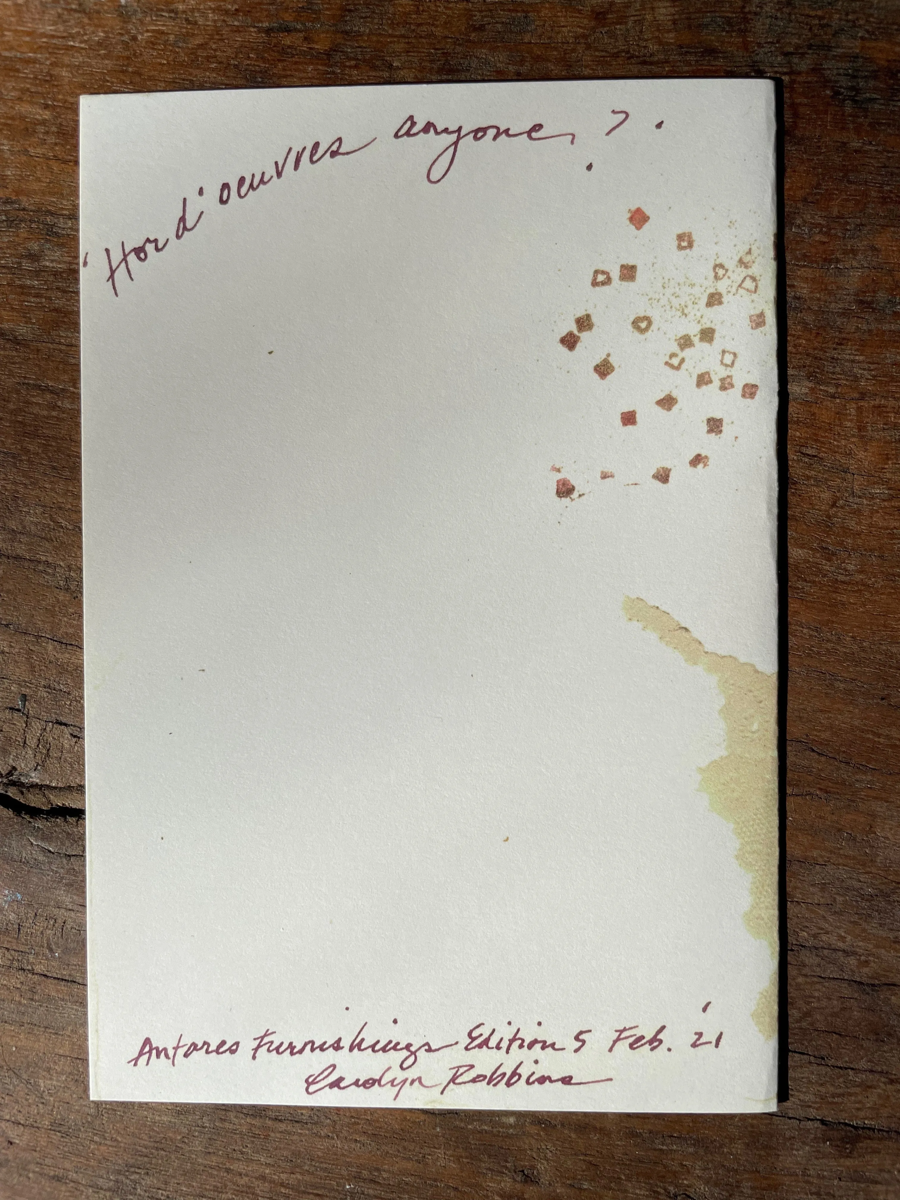 Carolyn's love pack of artistic printed cards