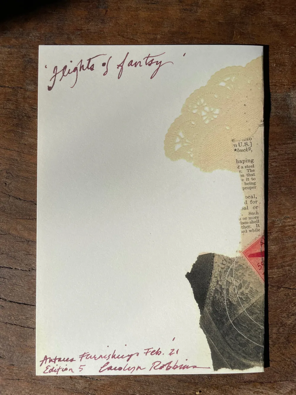 Carolyn's love pack of artistic printed cards