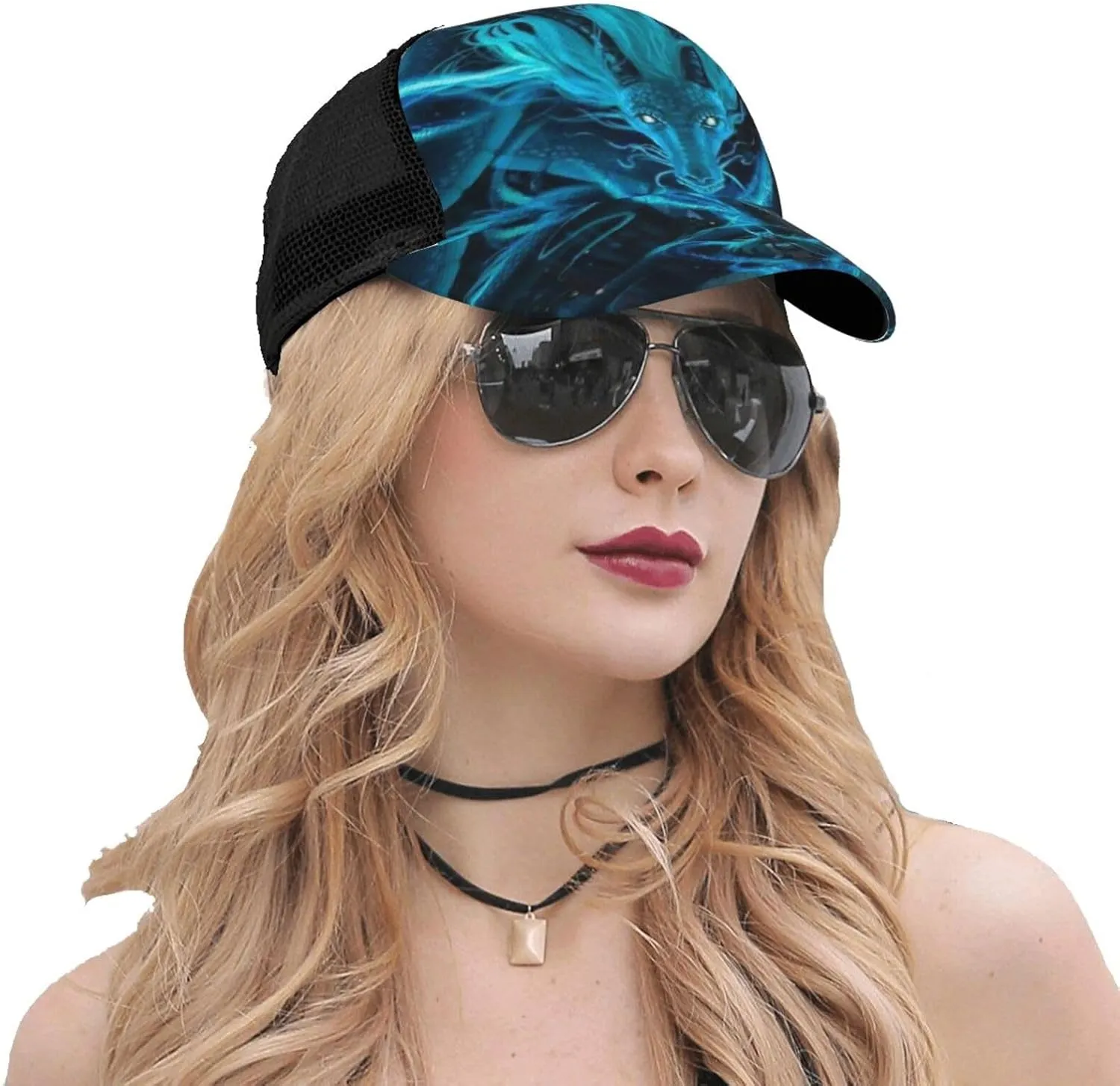 Cartoon Animal Baseball Cap Golf Dad Hat for Men and Women Adjustable Snapback Mesh-Back Outdoor Sport Trucker Hat