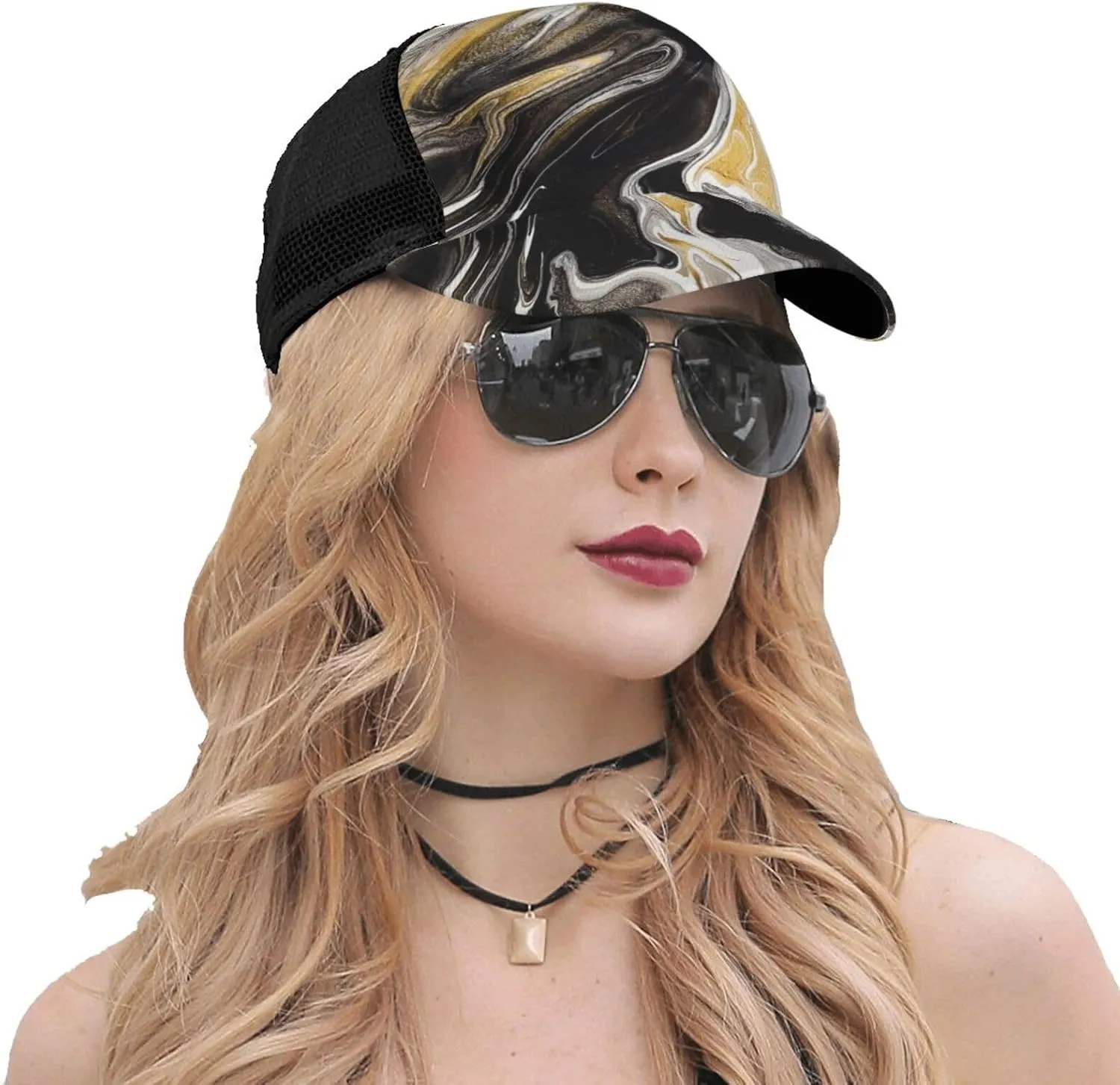 Cartoon Animal Baseball Cap Golf Dad Hat for Men and Women Adjustable Snapback Mesh-Back Outdoor Sport Trucker Hat