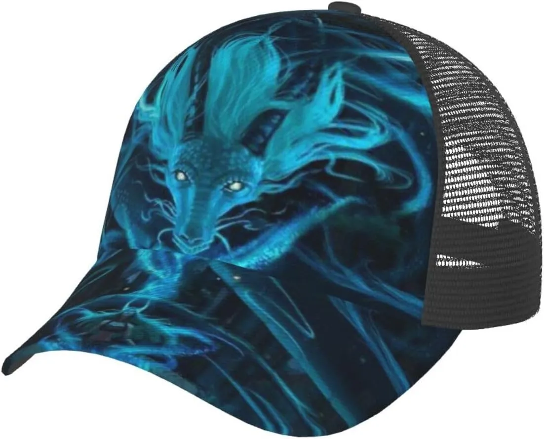 Cartoon Animal Baseball Cap Golf Dad Hat for Men and Women Adjustable Snapback Mesh-Back Outdoor Sport Trucker Hat