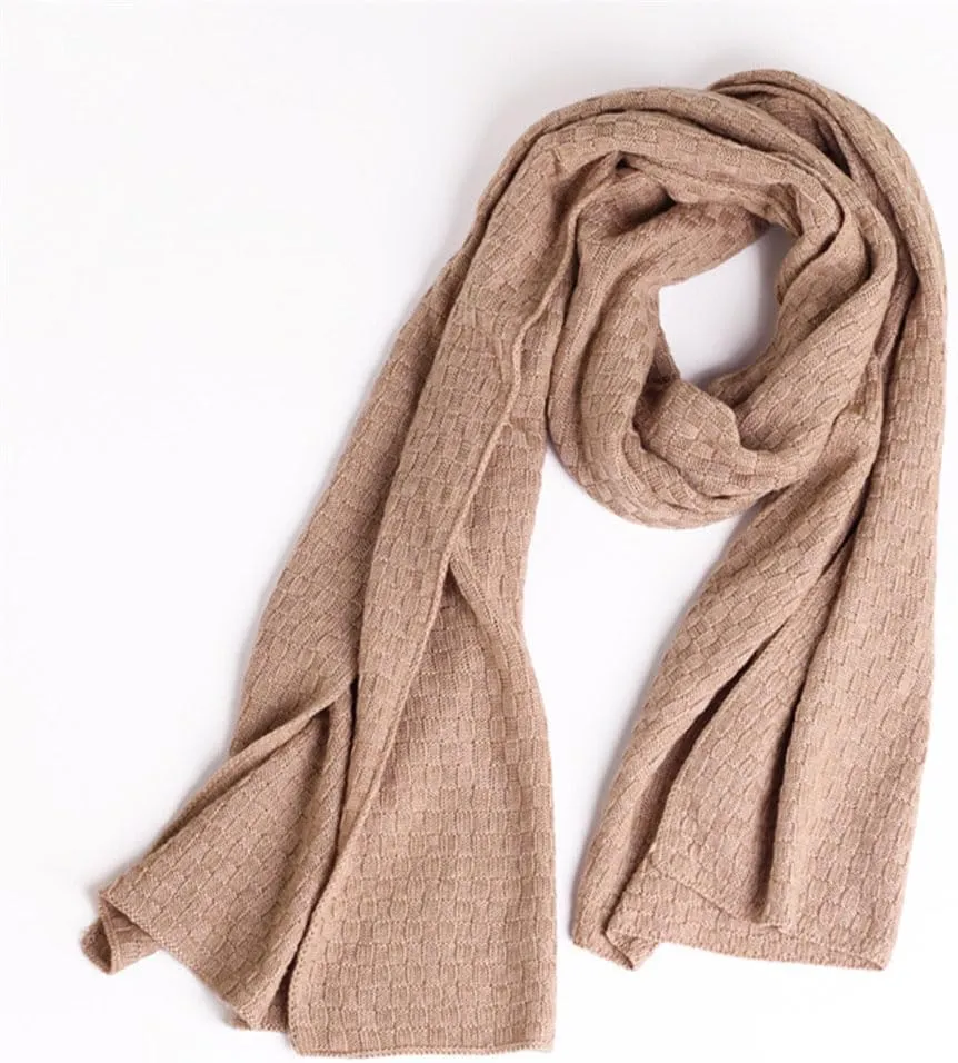 Dvbfufv Winter Women Warm Scarf Women Comfortable Knitted Solid Scarfs