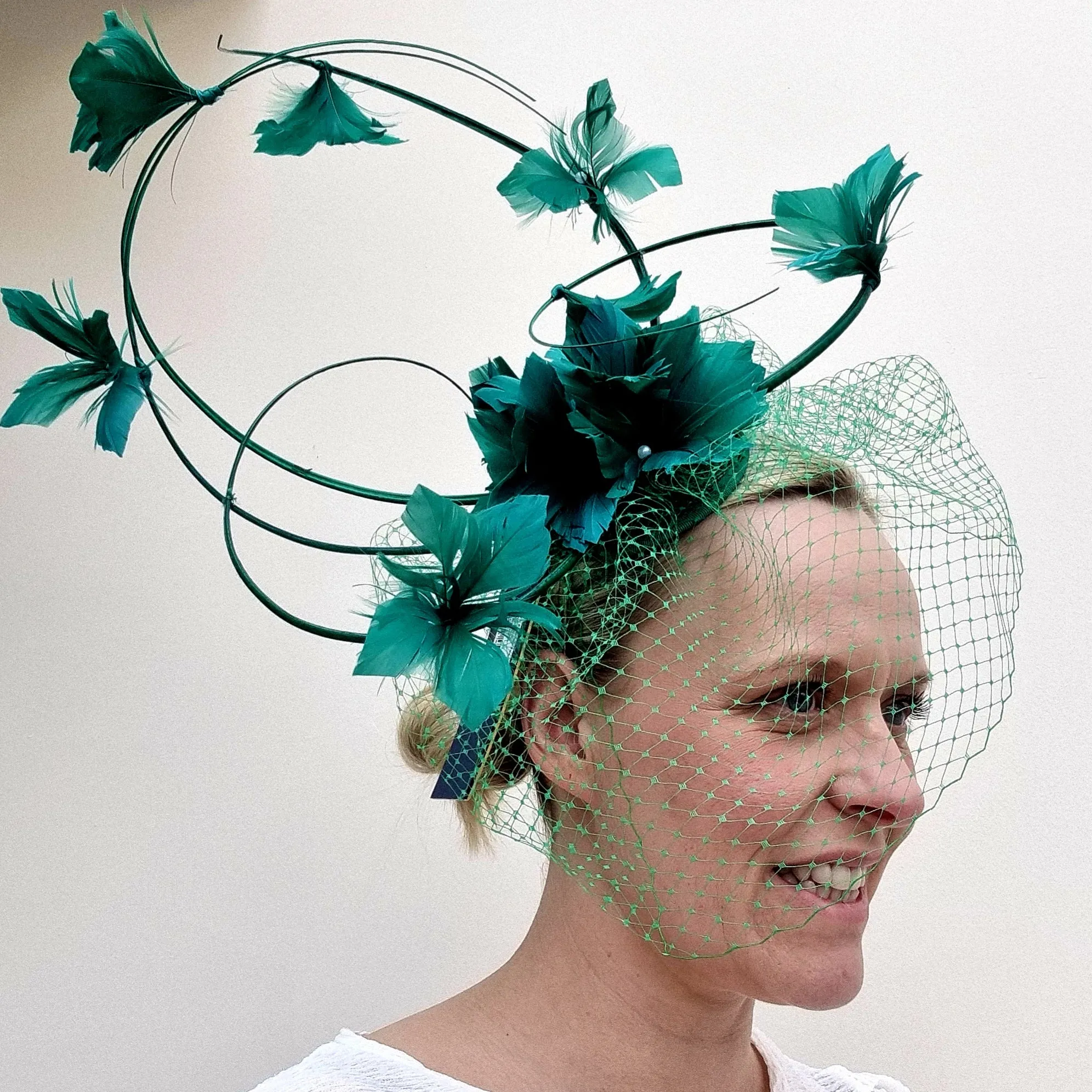 Failsworth Feather fascinator on Headband