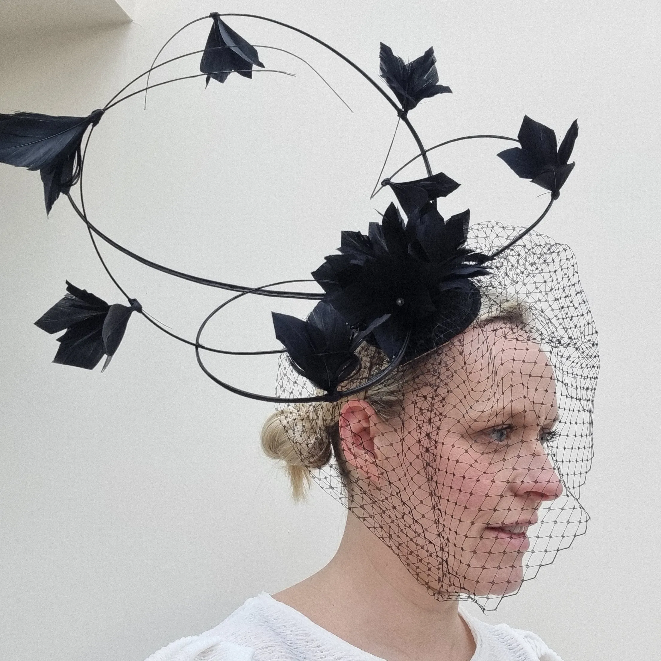 Failsworth Feather fascinator on Headband