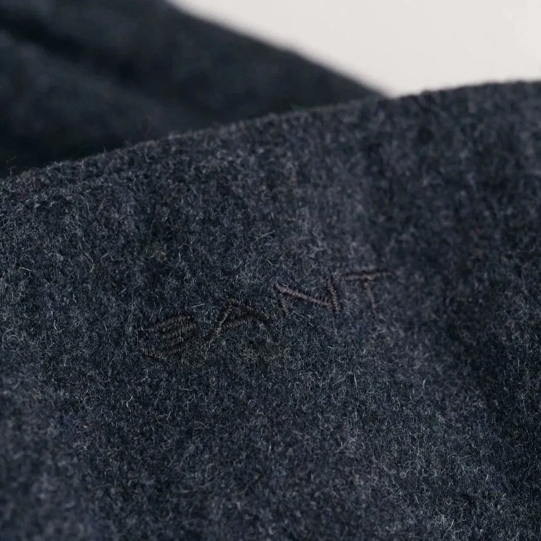 GANT Melton Gloves in Stone Melange