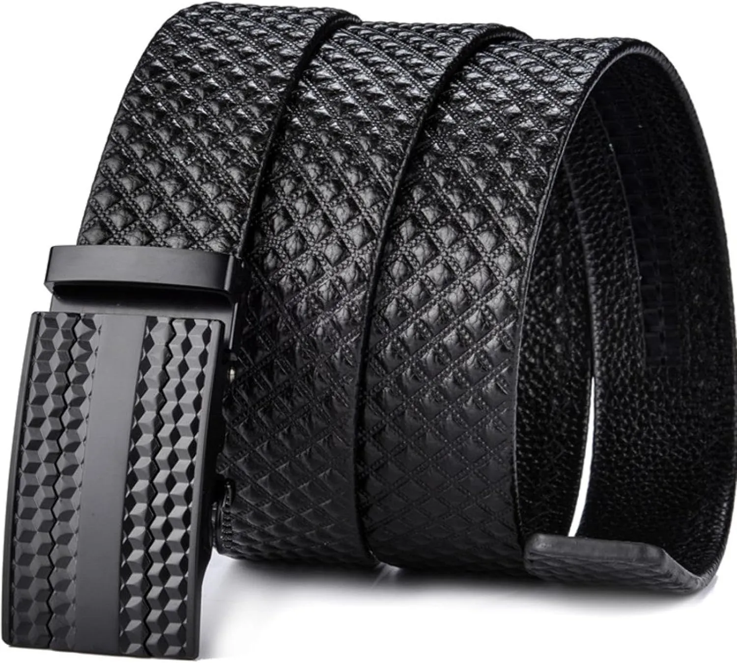 Genuine Leather Belt for Men Alloy Buckle Automatic