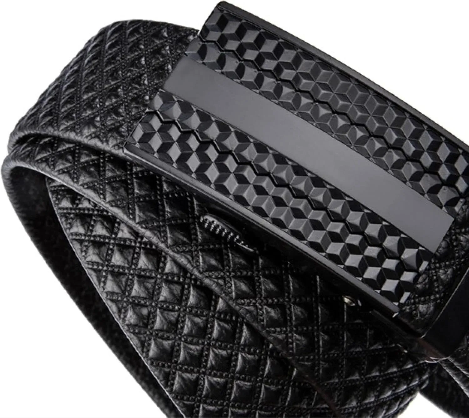 Genuine Leather Belt for Men Alloy Buckle Automatic