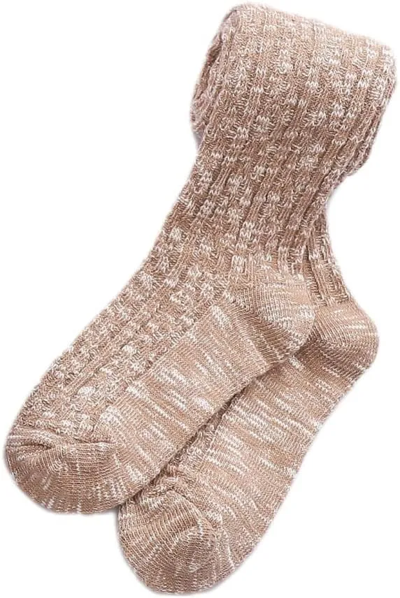 HYTENSUN Women's Thigh High Knitted Winter Boot Socks Vintage Extra Long Leg Warmer Over Knee High Stockings
