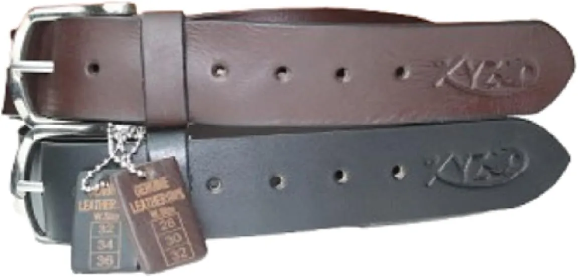 KYZO Men's Genuine Leather Belt | Premium Quality, Stylish & Durable, Adjustable Fit, Perfect for Casual & Formal Wear