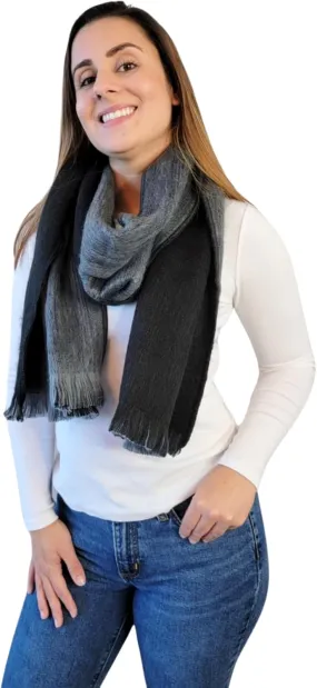 LATITUDE ZERO Alpaca Wool Blend Scarf - Unisex, Super Soft & Warm, Ideal gift for Men & Women
