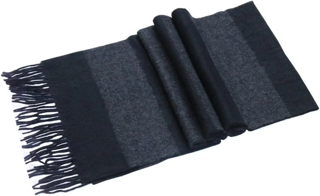 Lucky Leaf Women Men Winter Luxury Cozy Wool Warm Tartan Checked Plaid Wrap Scarf