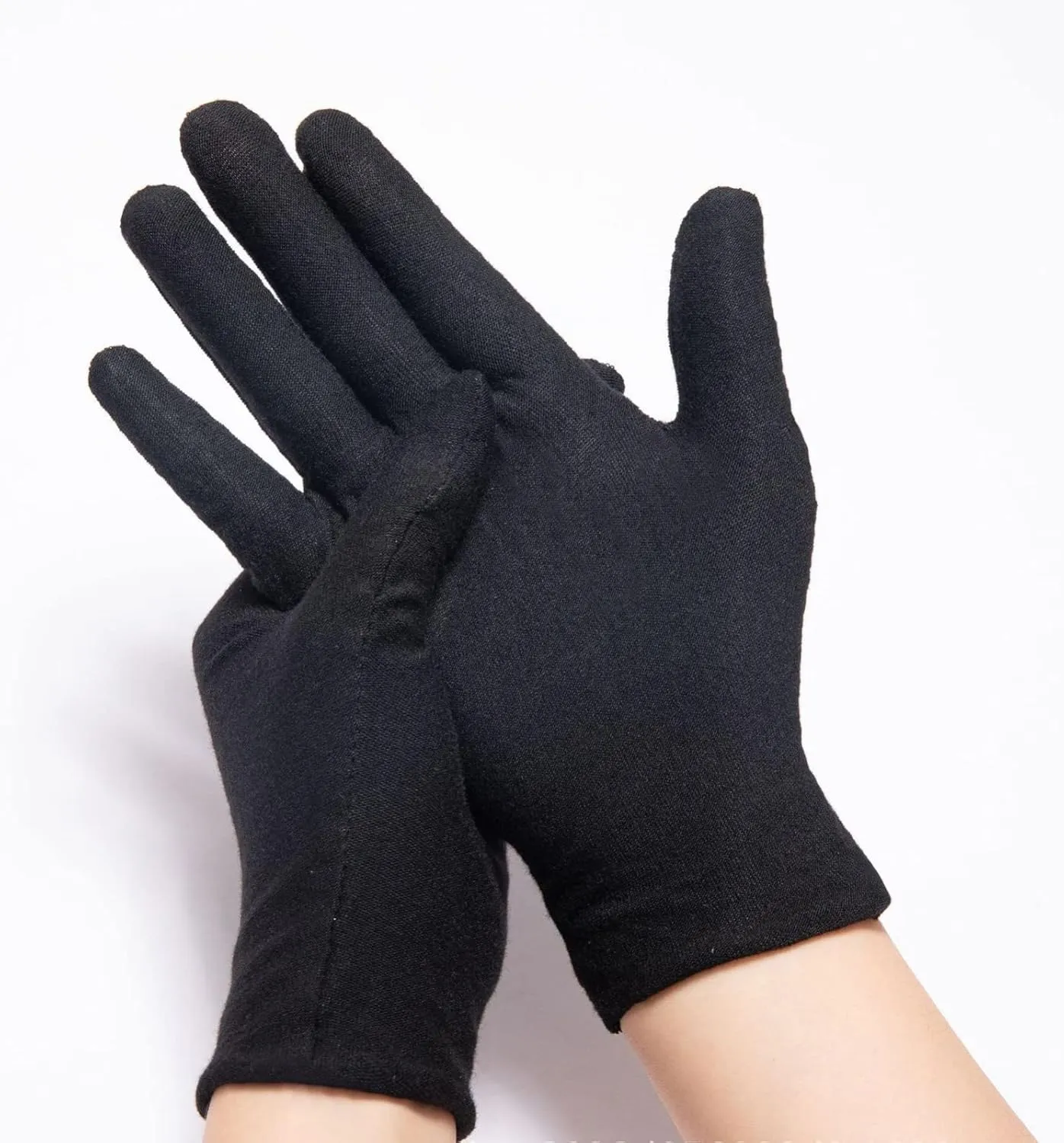 Men Women Full Fingers Gloves Cotton Wicking Breathable Gloves Wrist Length Winter Gloves for Outdoor Work