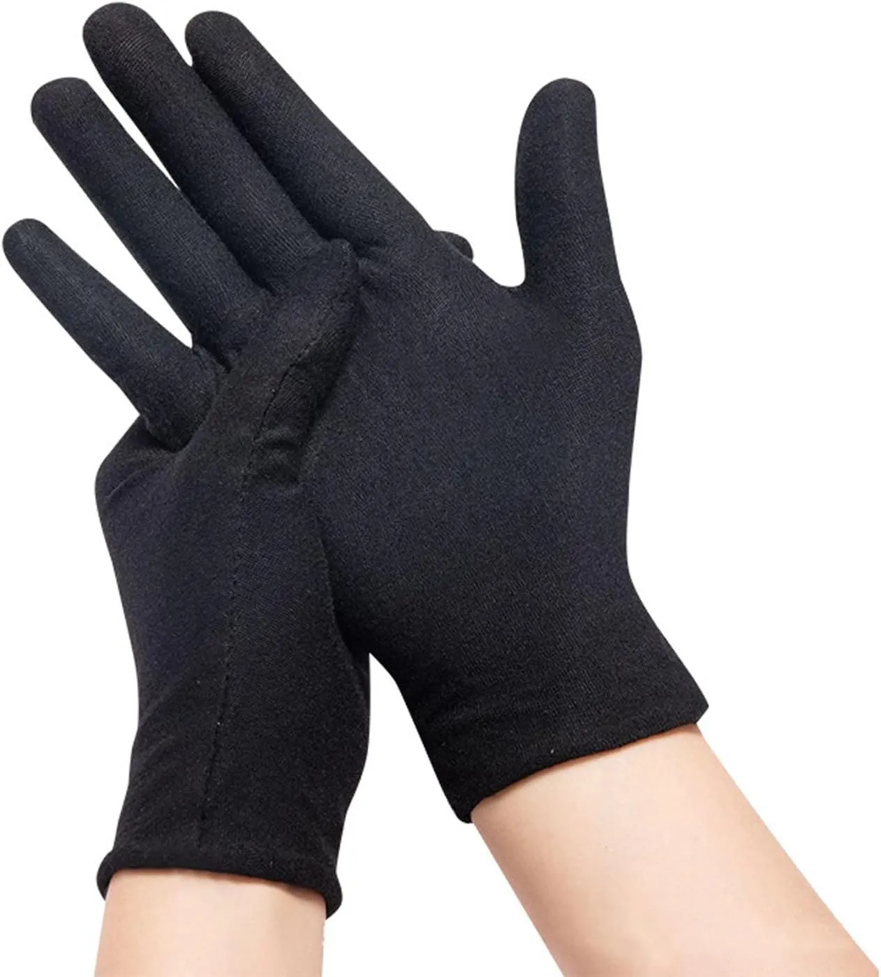 Men Women Full Fingers Gloves Cotton Wicking Breathable Gloves Wrist Length Winter Gloves for Outdoor Work