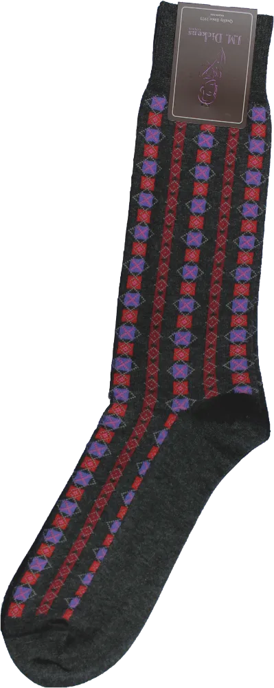 Men's Ian Vertical Rows Socks
