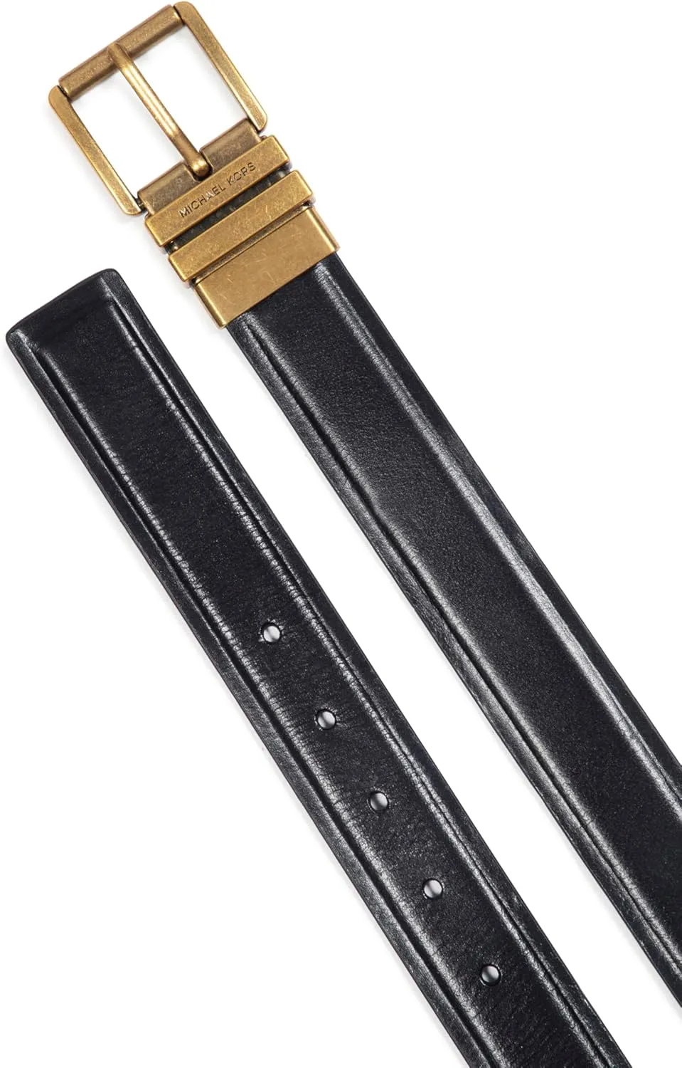 Michael Kors Women's 1.5 Inch Reversible Belt with Flattened Edge, Stylish Fashion Accessory