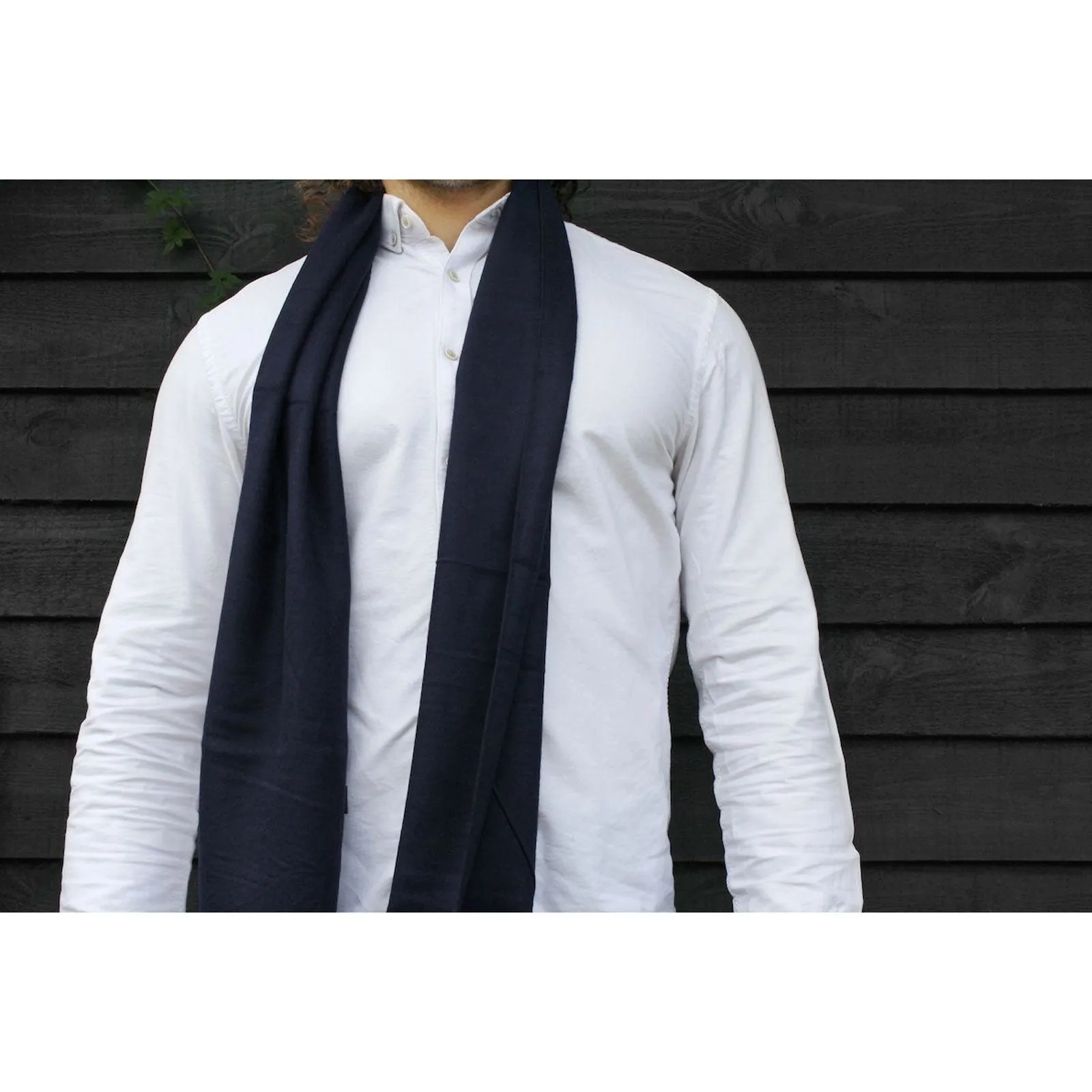 Navy Bamboo Scarf