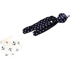 Newport Navy Dot Mask Ties Set of 2 - 48" x 2.5"