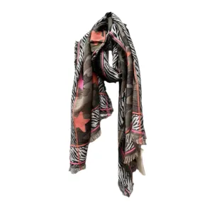 Ombre Camo Stars Scarf Khaki