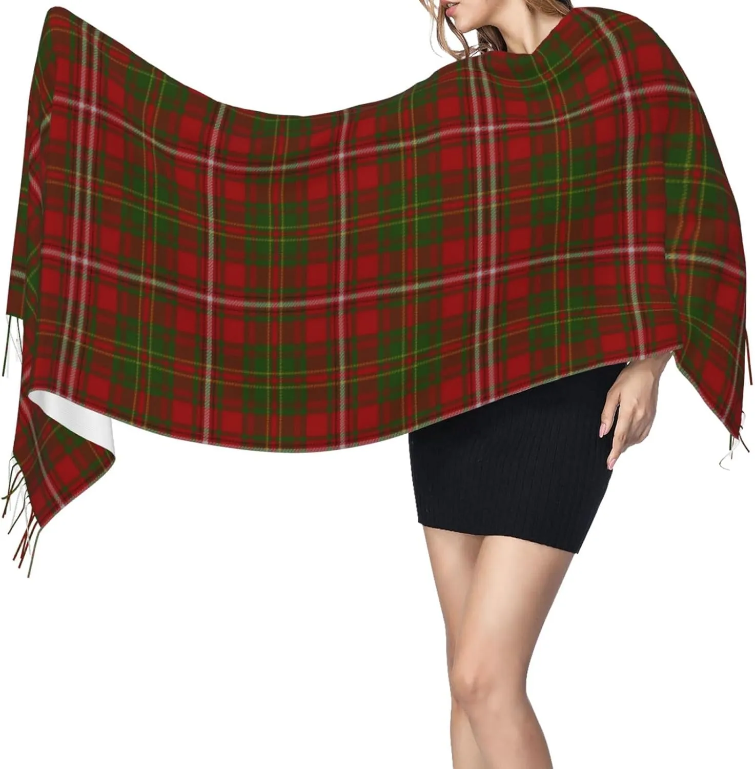 Scottish Clan Wilson Tartan Plaid Imitation Cashmere Tassel Scarf Winter Scarf Autumn Softest Classic Warm