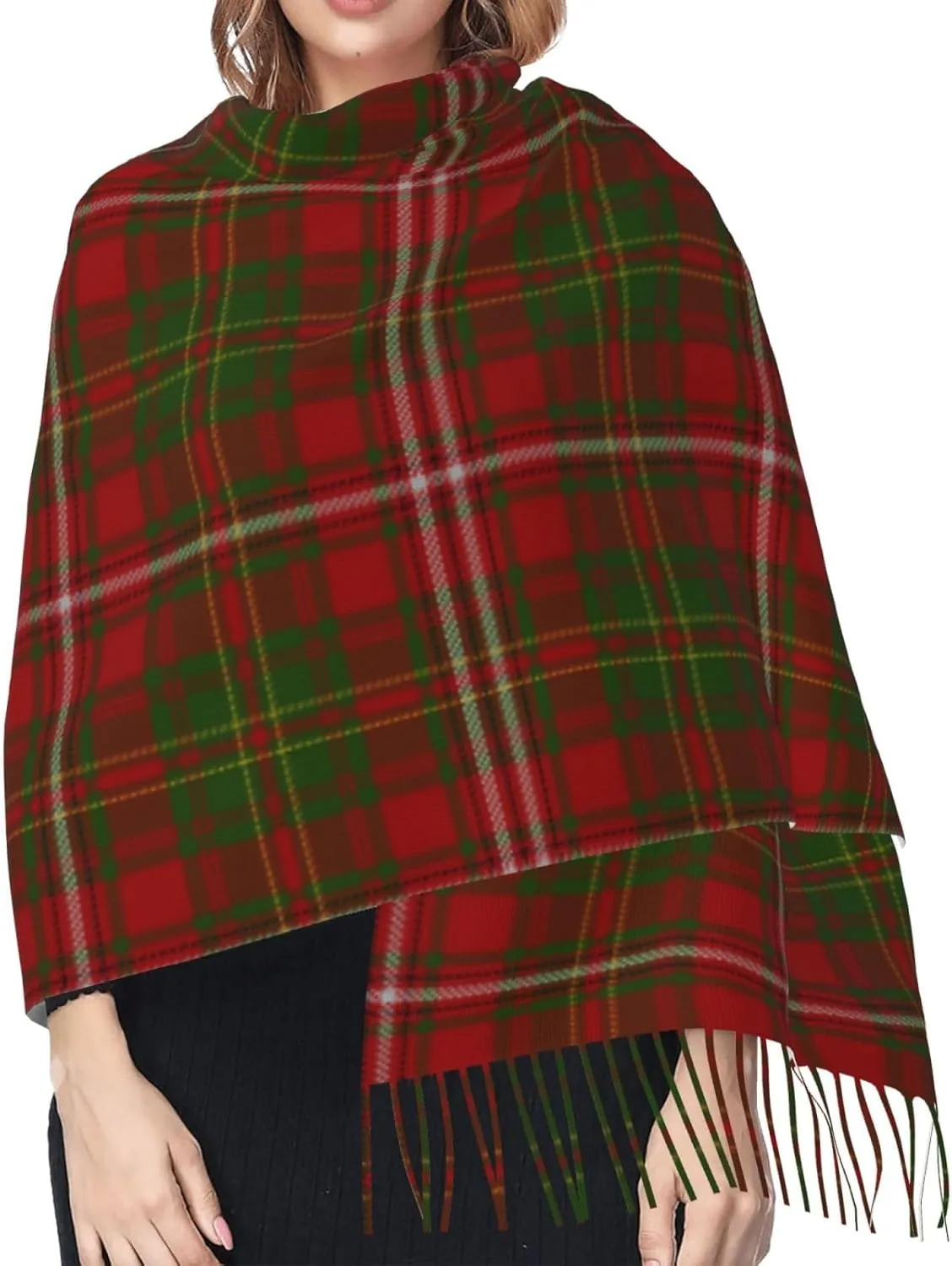 Scottish Clan Wilson Tartan Plaid Imitation Cashmere Tassel Scarf Winter Scarf Autumn Softest Classic Warm