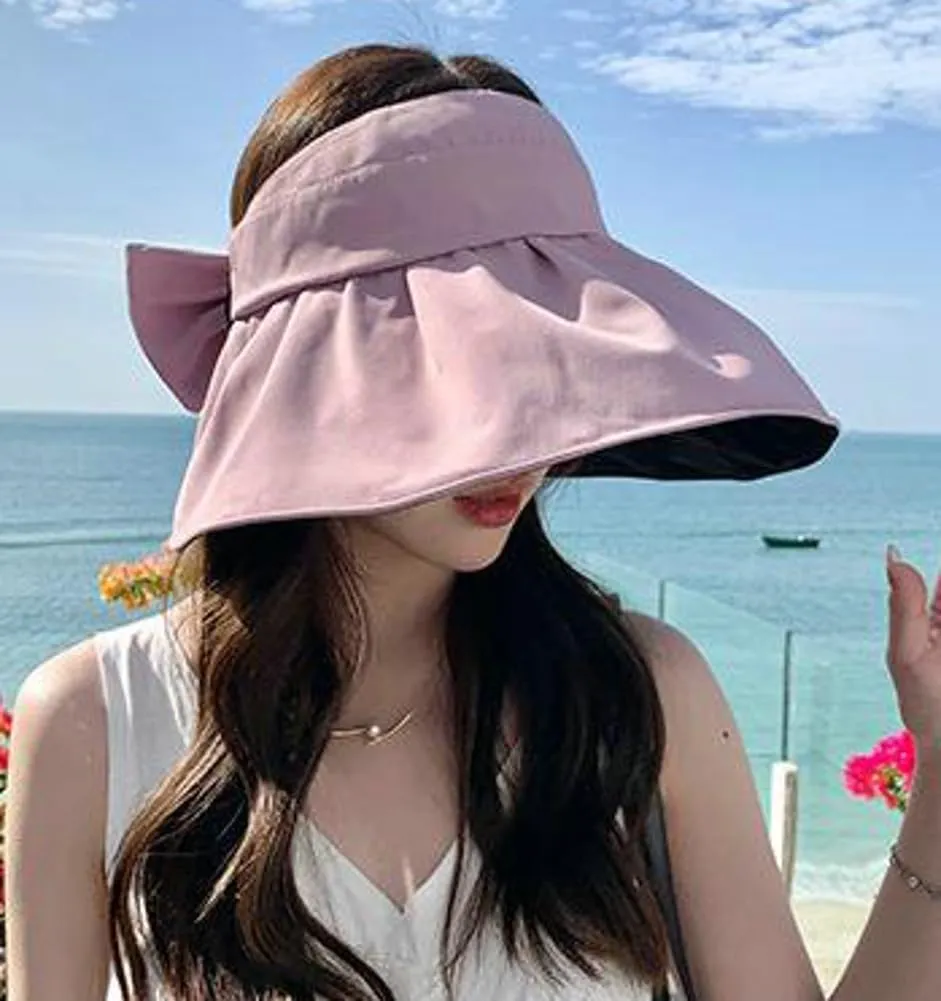Sun Visor Hats for Women Wide Brim UPF 50  Bucket Hats Summer Visor Caps Beach Hat Packable UV Protection Fishing Hiking Hat