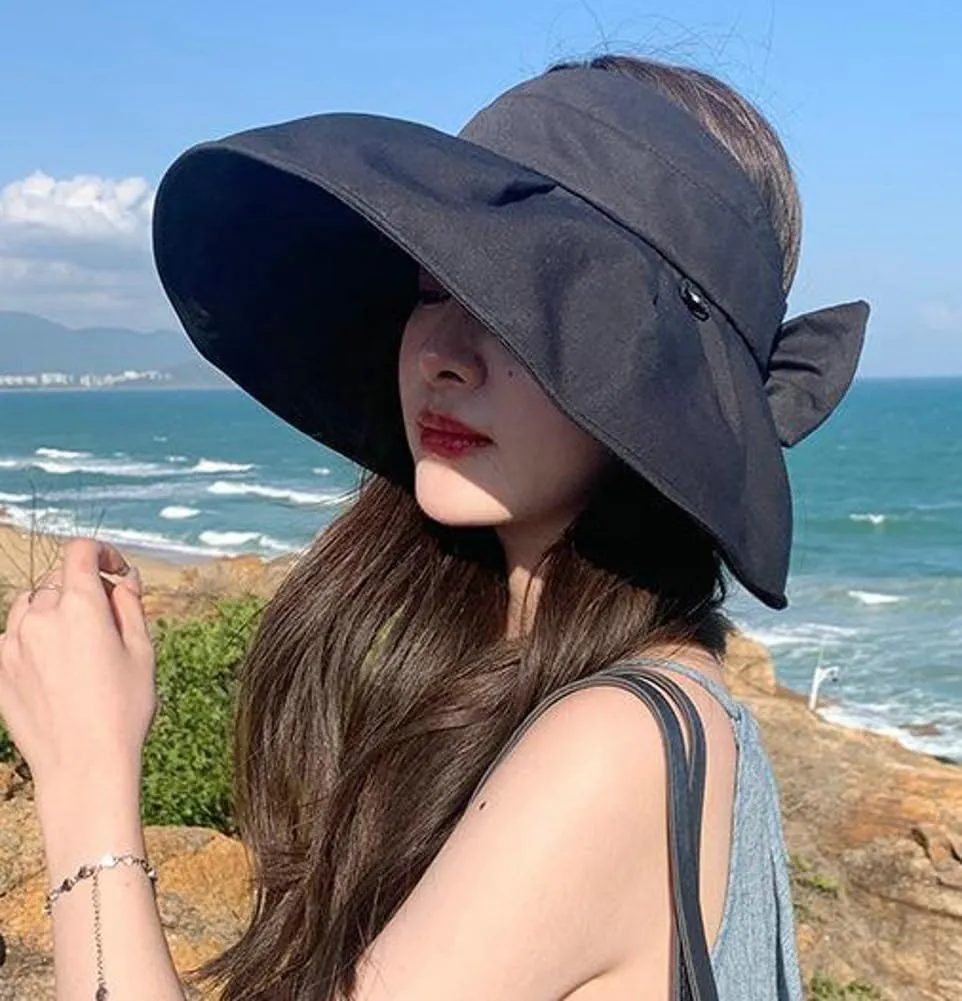 Sun Visor Hats for Women Wide Brim UPF 50  Bucket Hats Summer Visor Caps Beach Hat Packable UV Protection Fishing Hiking Hat