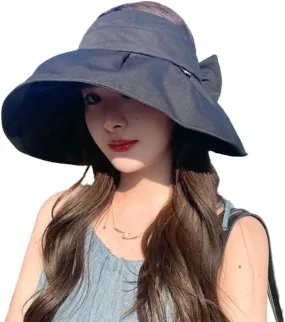 Sun Visor Hats for Women Wide Brim UPF 50  Bucket Hats Summer Visor Caps Beach Hat Packable UV Protection Fishing Hiking Hat