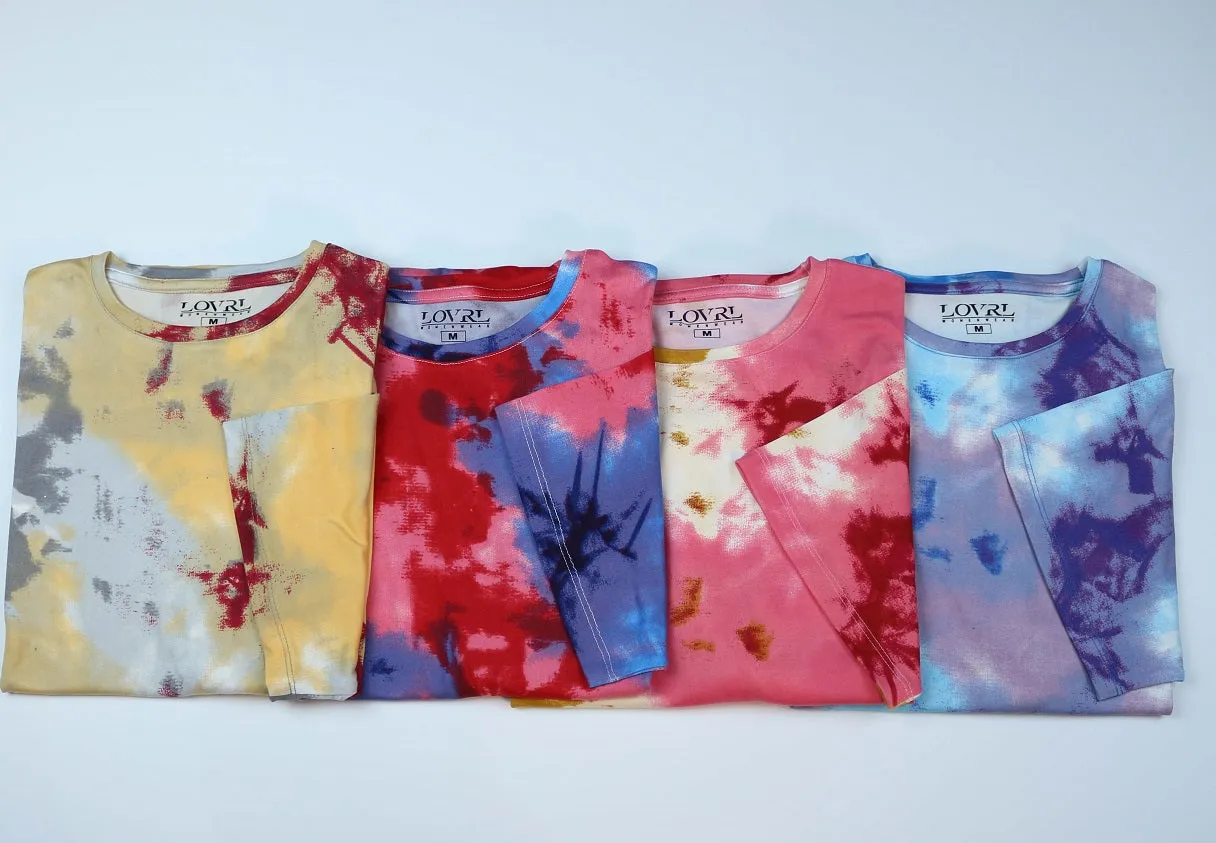 Tiered T-shirt Dress Pyjama (Colorful Pattern) PN:50035 Lovrl