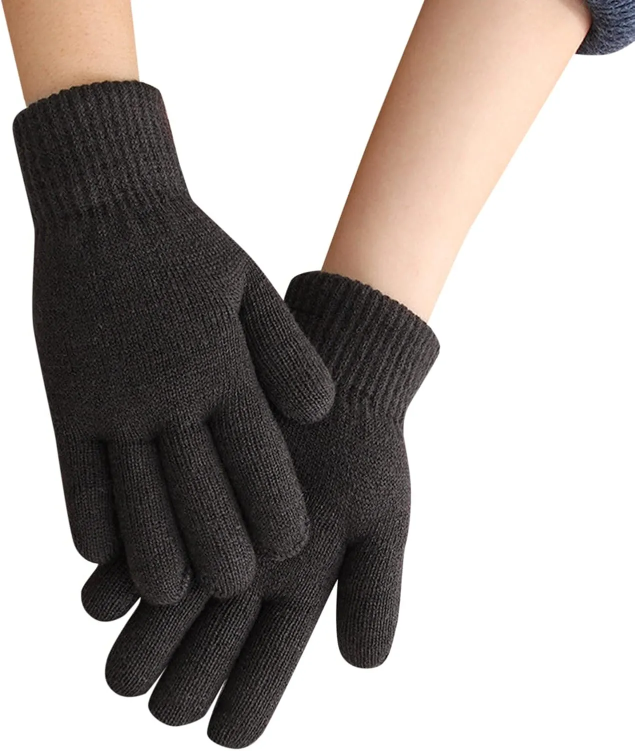 Winter Touchscreen Gloves with Touchscreen Fingers Texting Elastic Cuff Thermal Warm Knit Glove for Women