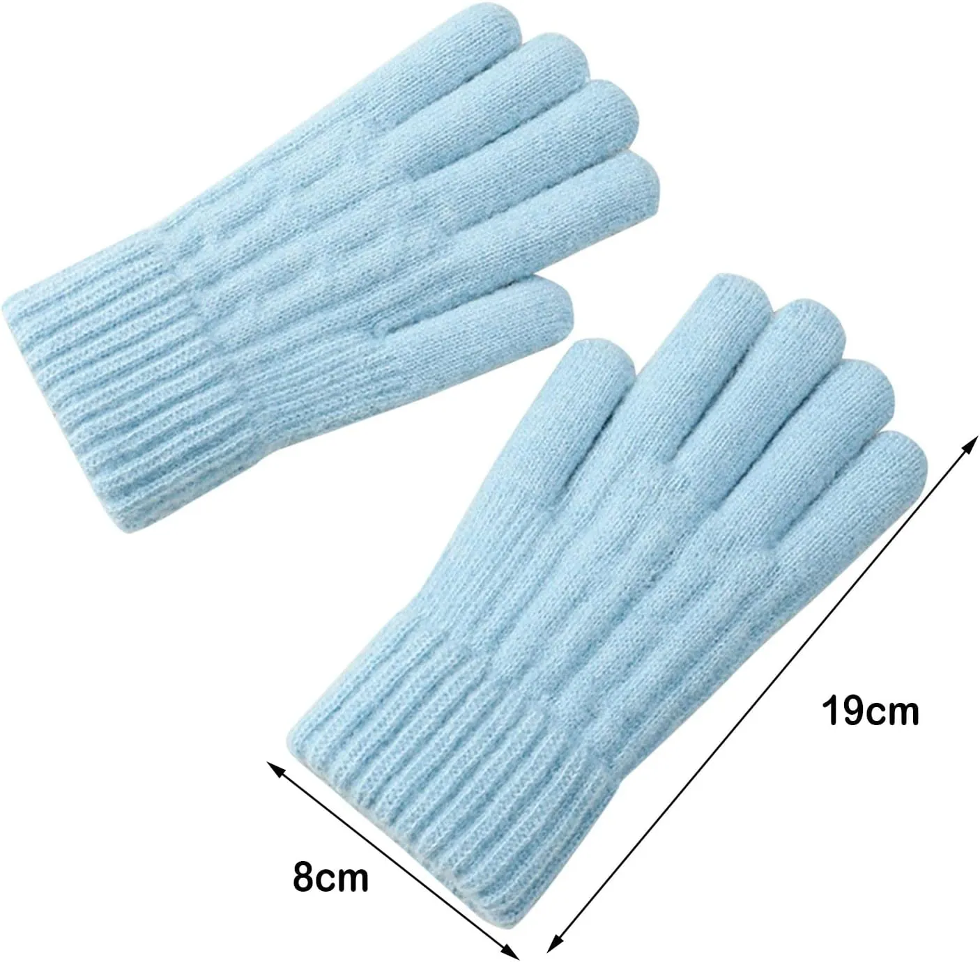 Women Winter Touchscreen Gloves Soft Comfortable Thermal Elastic Stretch Texting Glove for Traveling, Cycling, Running